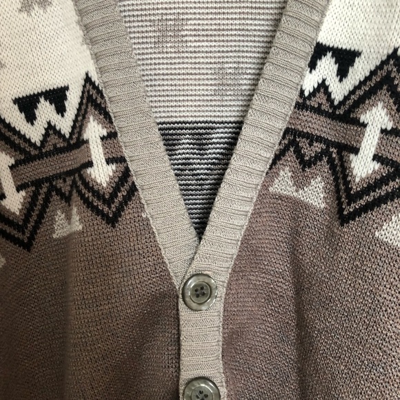 Vintage Porto Bello Southwestern Aztec Cardigan Medium - Picture 6 of 12